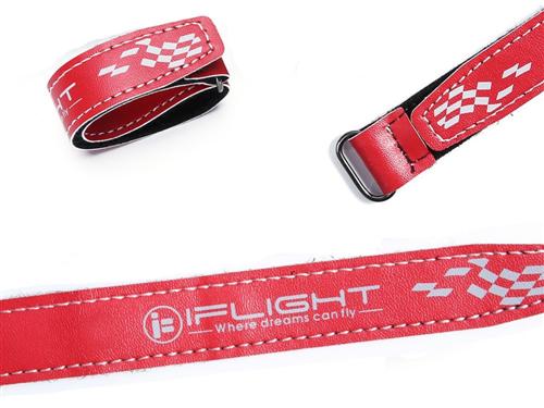 iFlight 250x20mm (1pc) Microfiber PU Leather Battery Strap Red